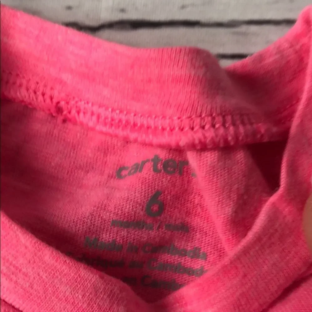 🍭4/$20 Carter’s genius onesie for baby girl 3-6 months